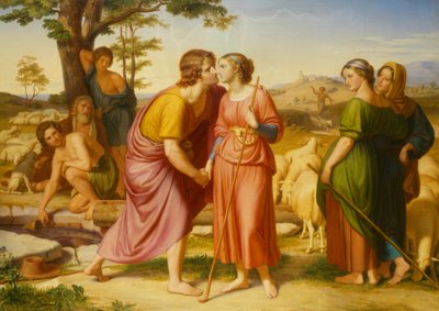 Das Treffen von Jakob und Rahel, 1835 von Franz August Schubert